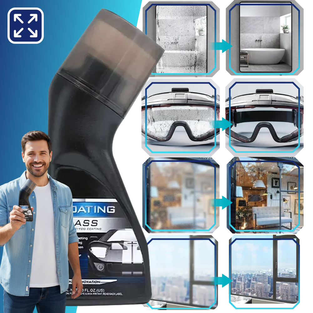 Produto da Rain-X para limpeza de para-brisas com nano-revestimento, ideal para manutenção e decoração de veículos.