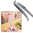 Cuillère à boulettes de viande en acier inoxydable de la marque Ranludas, utensile de cuisine pour former des boulettes.