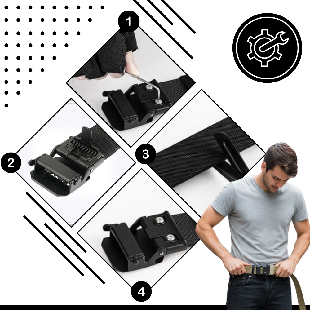 Cinturão de nylon Alfani com fivela automática ajustável, medidor de medida visível, para uso casual e confortável.