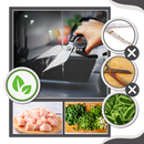 Tesoura de cozinha Yujian ultra-trinchante com lâmina afiada e segura para alimentos, utensílio de cozinha resistente e eficiente.