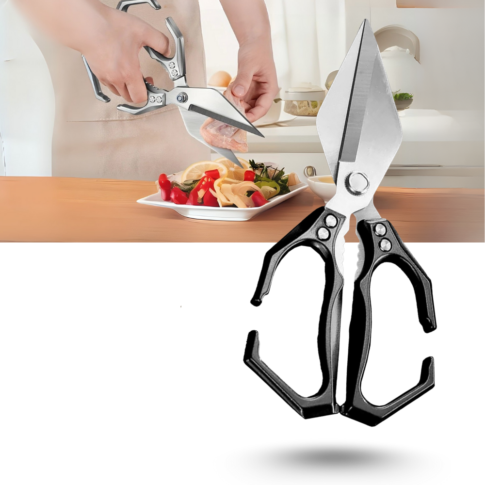 Tesoura de cozinha Yujian ultra-tranchante, ferramenta de corte afiada para utensílios e acessórios de cozinha.