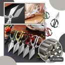 Tesoura de cozinha Yujian ultra-tranchante, lâmina afiada para cortar alimentos com precisão e facilidade.