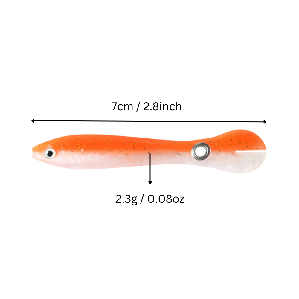 Isca de pesca realista da marca Shieny, com detalhes que imitam um peixe verdadeiro para pesca esportiva.