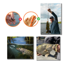 Iscas de pesca realistas da marca Shieny, com detalhes que atraem peixes, ideais para pescaria eficaz.