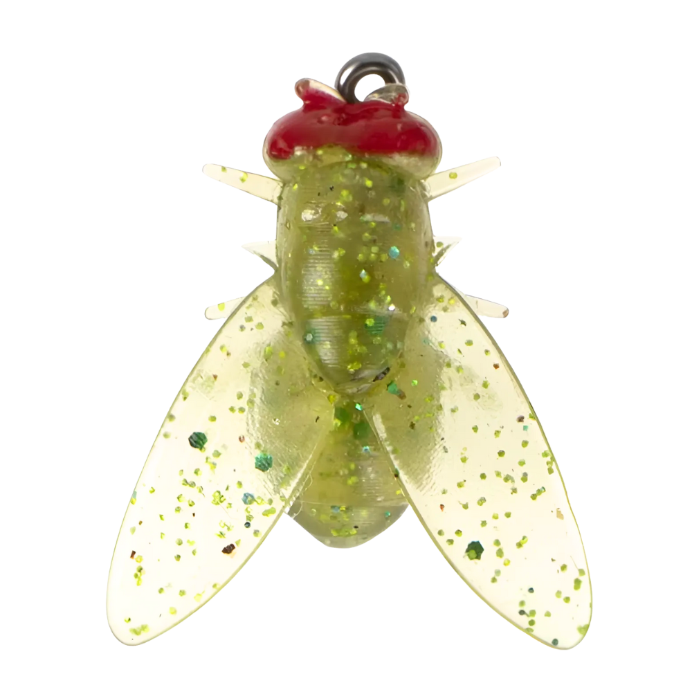 Iscas realistas verdes para pesca com mosca, Enjoysea, com detalhes e textura, de 8mm para pescaria eficiente