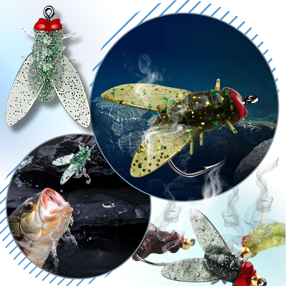 iscas realistas para pesca com mosca Enjoysea, iscas artificiais detalhadas para atrair peixes na pesca esportiva