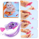 Peixe de brinquedo que nada com LEDs para banho, marca Time For J, simula movimento realista para diversão interativa no banho