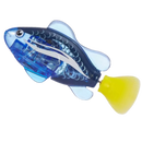 Peixe de brinquedo aquático azul e amarelo da Time For J, brinquedo interativo para banho com LEDs que nada na água