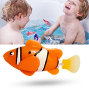 Peixe de banho interativo da Time For J, brinquedo de peixe realista com LED que nada na água, ideal para diversão no banho.