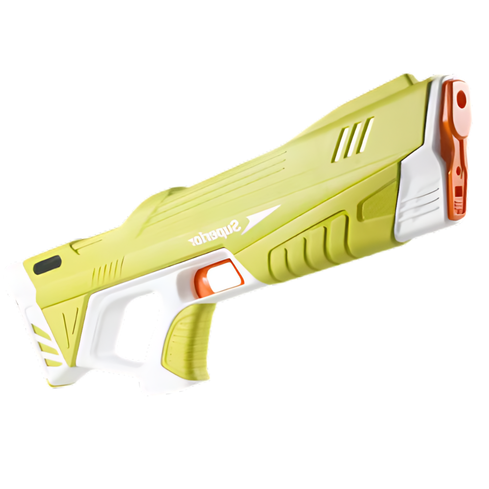 Pistolet à eau elétrico recarregável amarelo da Tydf, acessório para jogos de água com design divertido e funcional.