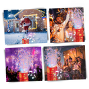 Máquina de bolhas tipo fogos de artifício recarregável Huntermoon, brinquedo de atividade com efeito de fogos de artifício seguro