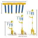 Conjunto de brinquedos de atividade Ssntsy para melhorar reflexos e coordenação, com diversos jogos de reação.