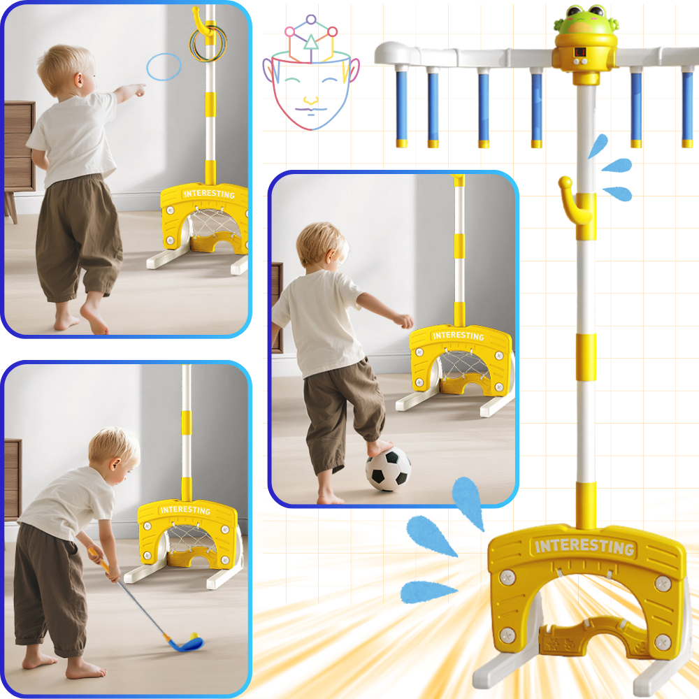 Conjunto de brinquedos de atividade Ssntsy para coordenação e reflexos, com múltiplos jogos de estímulo e diversão.