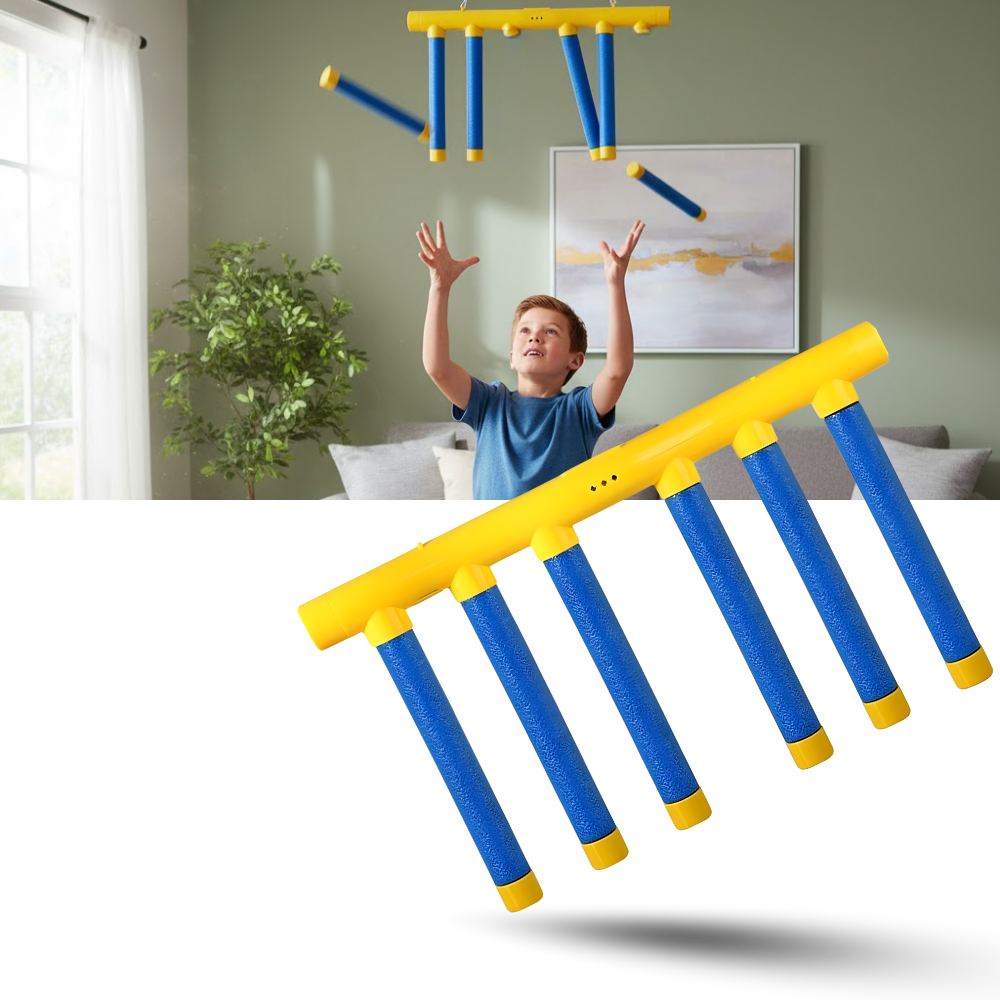 Conjunto de jogos de coordenação e reflexo da Ssntsy, brinquedos de atividade para crianças, com peças coloridas e variadas.