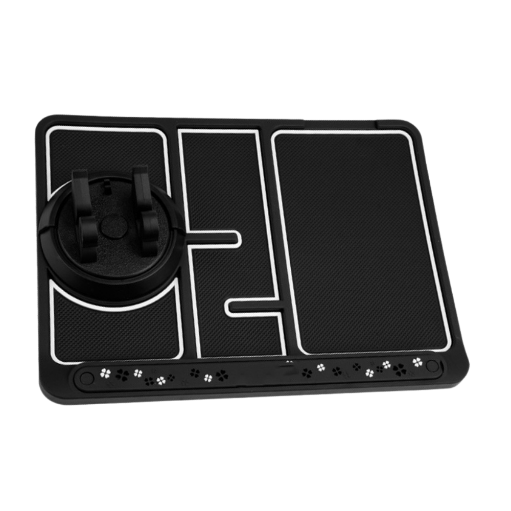 Tapete antideslizante e suporte de telefone para carro Relax Dream, peça de reposição para veículos, cor preta, fácil de instalar.