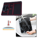 Tapete antiderrapante e suporte de telefone para carro Relax Dream, peça de reposição para veículos, preto.