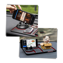 Tapete antiderrapante e suporte de telefone para carro Relax Dream, peças para veículos, preto, compatível com diversos modelos.