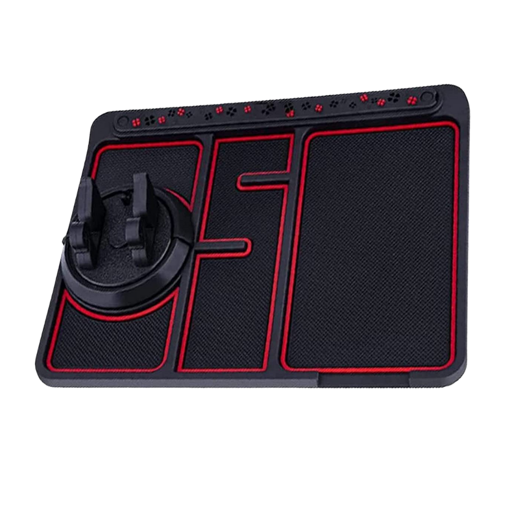 Tapete antideslizante e suporte de telefone para carro Relax Dream, peça de reposição para veículos, preto, fácil de instalar.