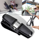 Porta-óculos de sol Relax Love para espelho solar de carro, acessório de conservação e decoração para veículos, na cor preta.