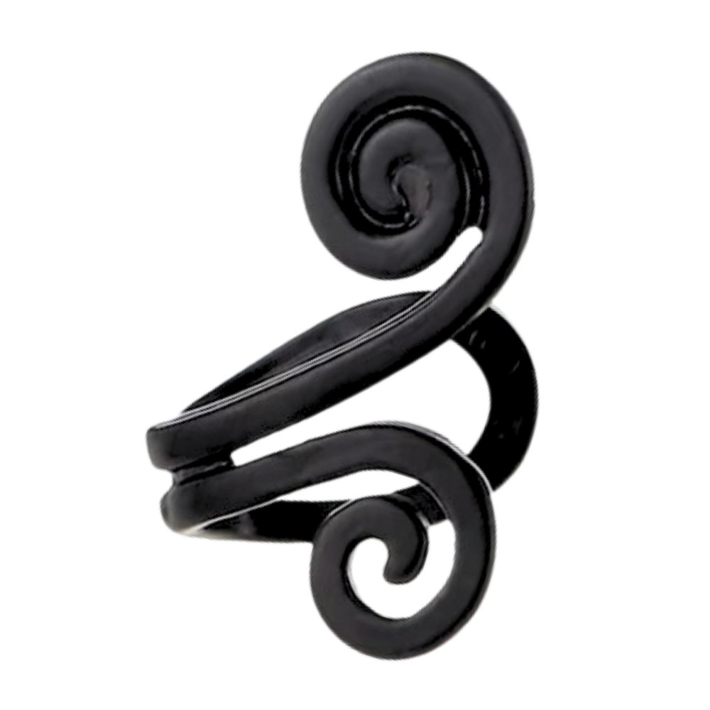 Brincos de pressão magnéticos Xinrg para relaxamento, sem necessidade de perfuração, com acabamento preto.