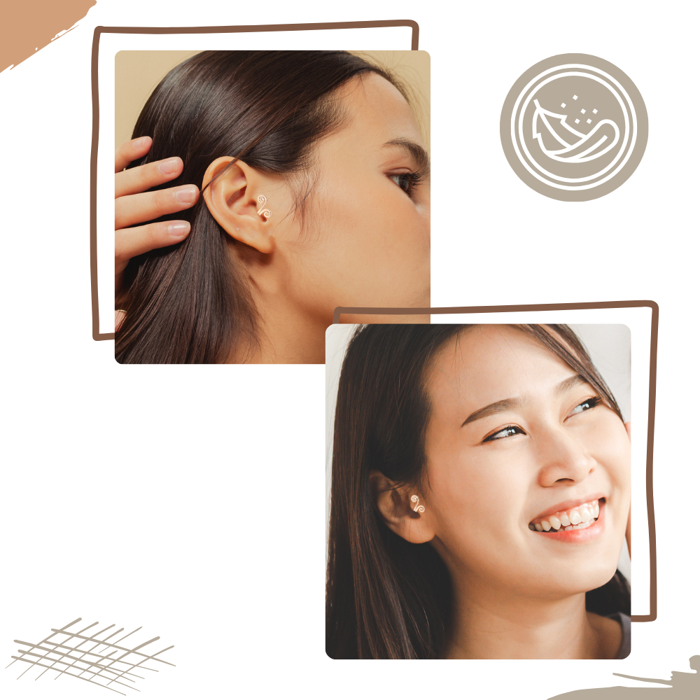 Brincos de acupressão magnéticos da Xinrg, brincos sem piercing para relaxamento e conforto nas orelhas.