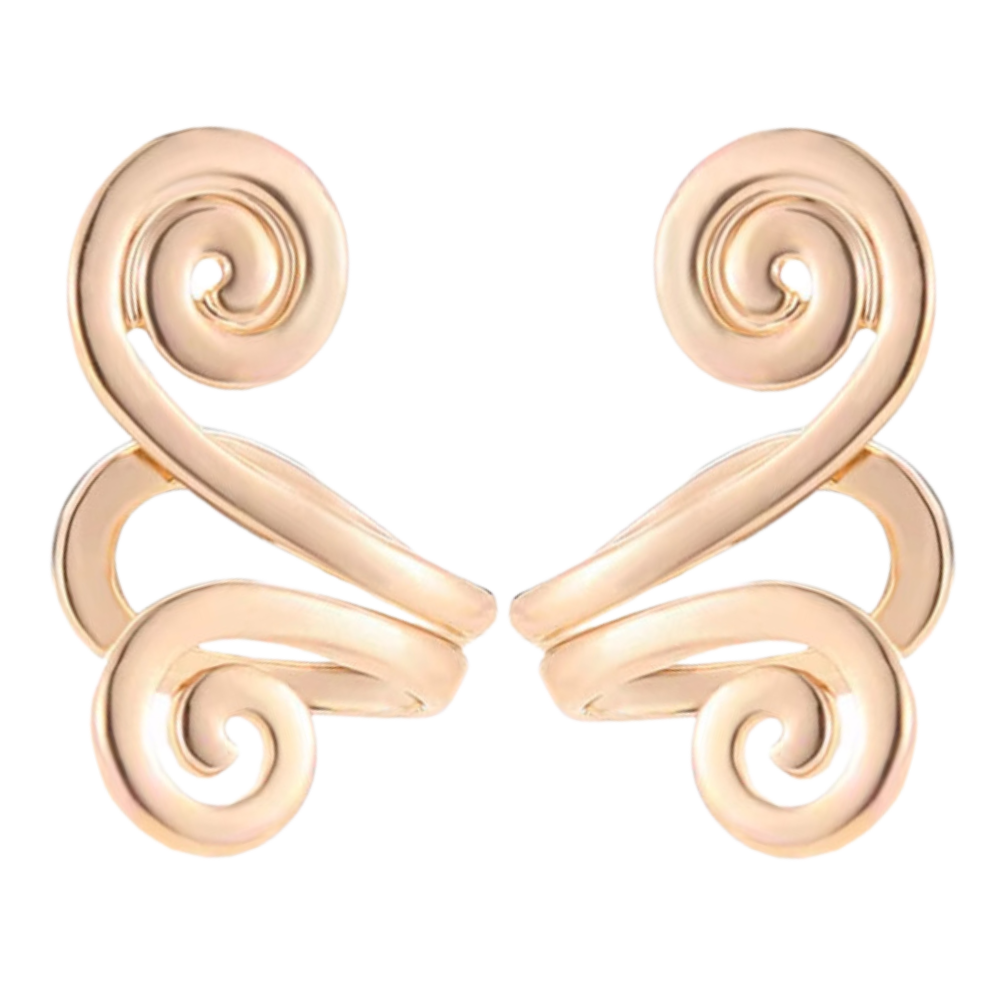 Brincos de acupressão magnéticos da Xinrg, sem piercing, apoiam relaxamento e bem-estar, com design elegante dourado.