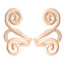 Brincos de acupressão magnéticos da Xinrg, sem piercing, apoiam relaxamento e bem-estar, com design elegante dourado.