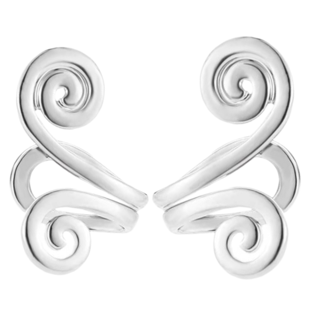 Brincos magnéticos de acupressão Xinrg, acessórios relaxantes sem piercing, com design prateado para equilíbrio e bem-estar.