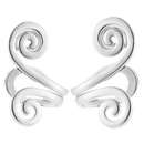 Brincos magnéticos de acupressão Xinrg, acessórios relaxantes sem piercing, com design prateado para equilíbrio e bem-estar.