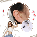 Brincos de acupressão magnéticos Xinrg, sem piercing, para relaxamento e alívio do estresse, com design discreto.