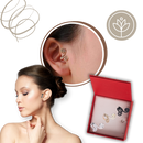 Brincos de relaxamento magnéticos de acupressão da Xinrg, sem piercing, com design para bem-estar e alívio de tensões.