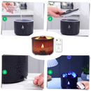 Aromatizador de umidificador relaxante em forma de vulcão da marca Slpg, com efeito visual de fumaça e design de vulcão.