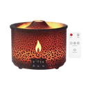 Acessório para umidificador Slpg, humidificador relaxante em forma de vulcão preto com detalhes de fumaça.
