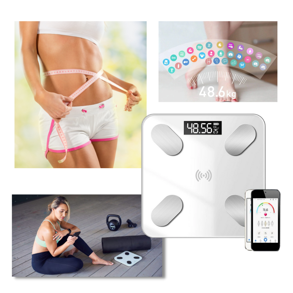 Acessórios inteligentes Renpho para ferramentas de medição e detectores, compatíveis com balança inteligente.