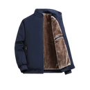 Jaqueta térmica grande tamanho reversível da Pearl Izumi, vestuário de inverno para atividades ao ar livre, na cor azul.