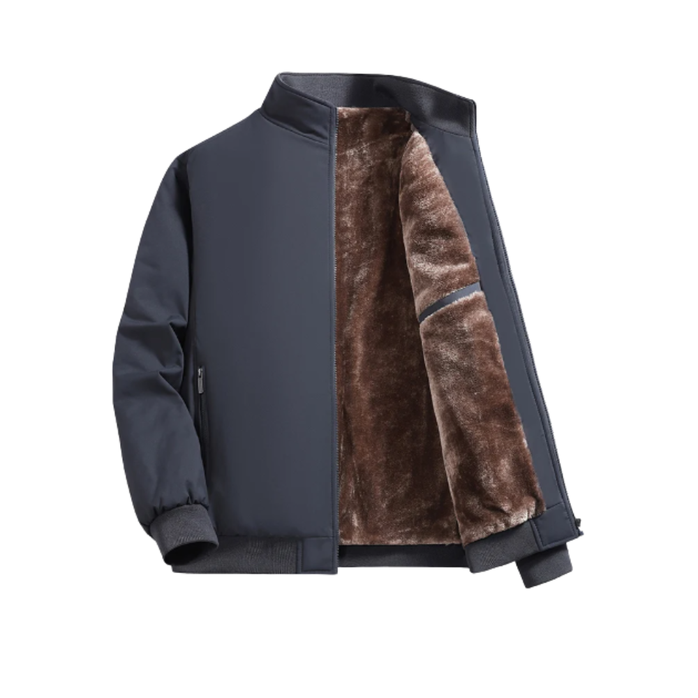 Jaqueta térmica grande tamanho da Pearl Izumi, reversible cinza, vestuário de exterior para clima frio.