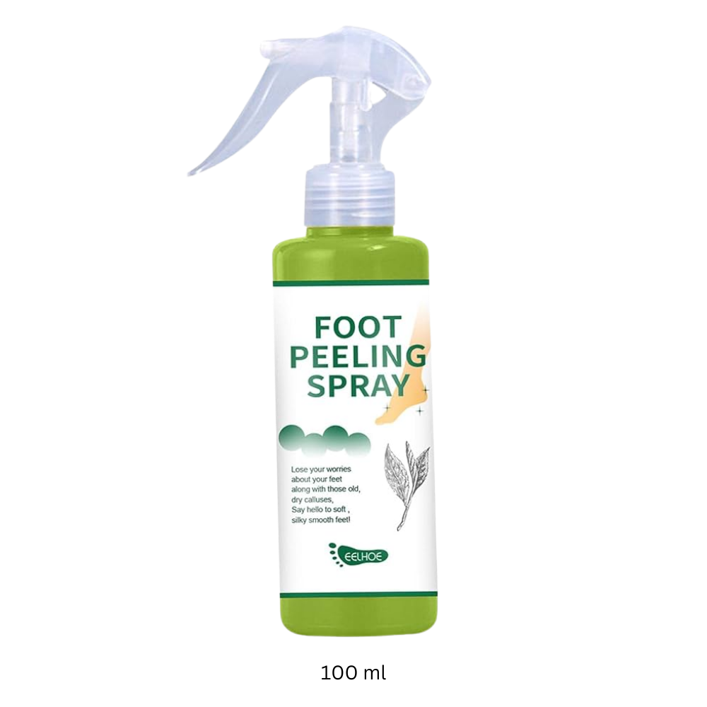 Spray revitalizador para pés da Liwei, com efeito suavizante e refrescante, ideal para cuidados diários dos pés.