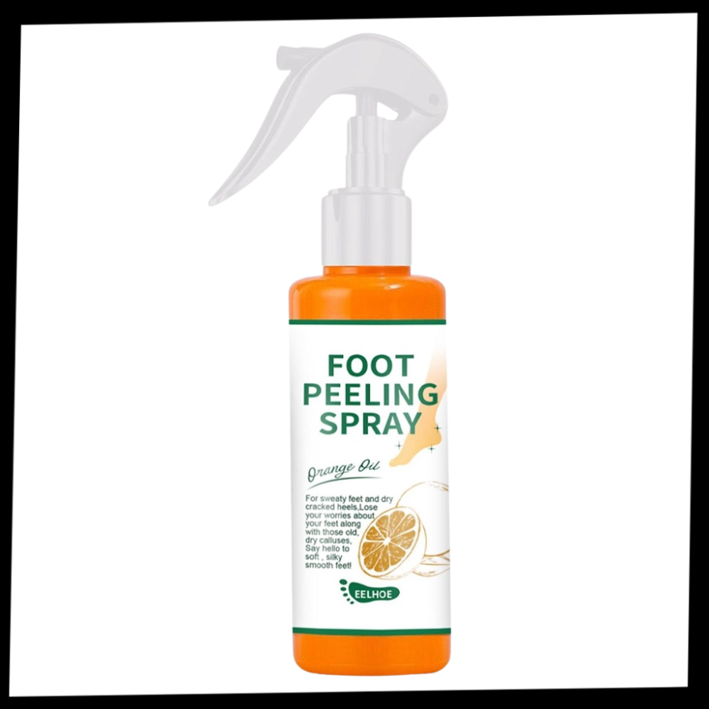 Spray revitalizante para os pés da marca Liwei, embalagem com frasco de spray para cuidado e suavização dos pés