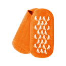 Meias com loções revitalizantes da Unique Bargains, design laranja, para cuidado dos pés e hidratação.
