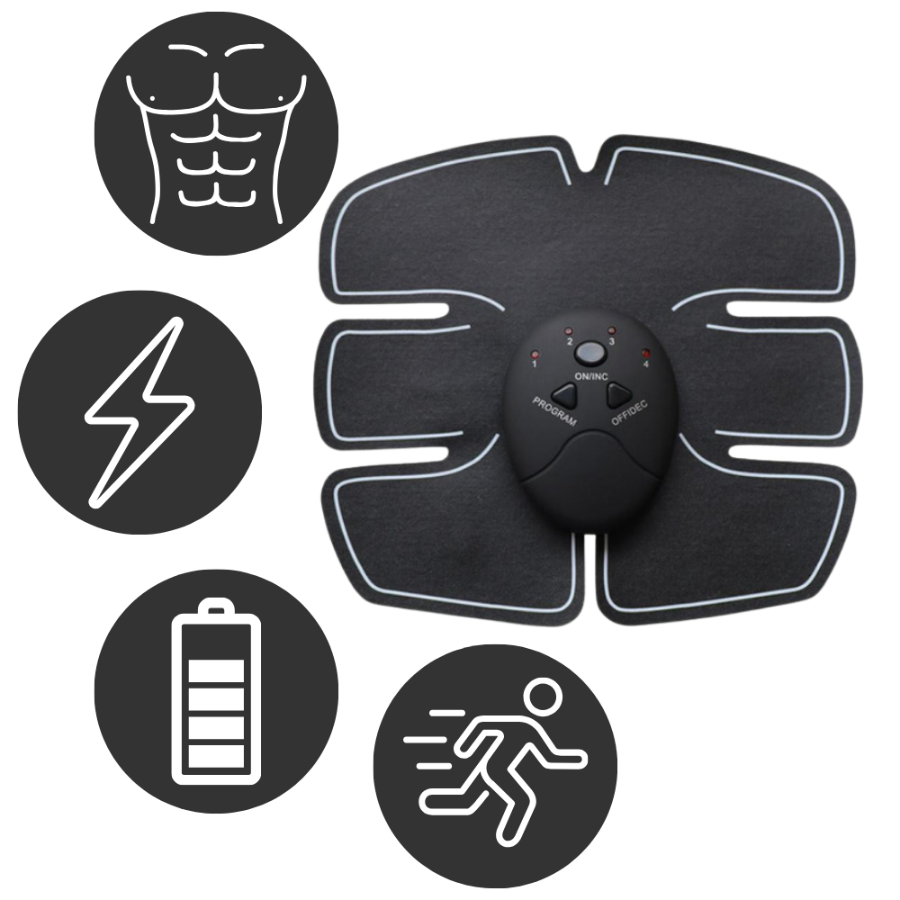 Plataforma vibrante Outad para estímulo dos músculos abdominais, com design revolucionário para tonificação abdominal eficaz.