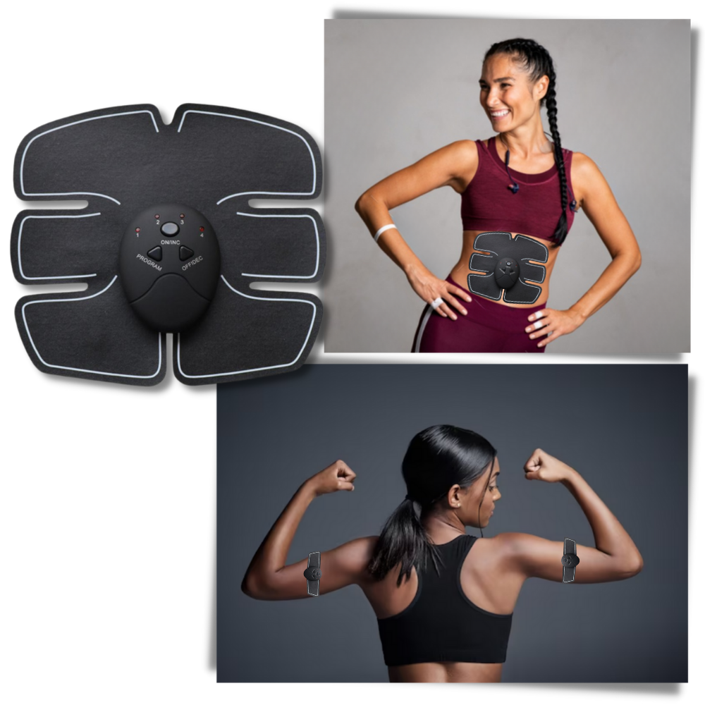 Plataforma vibrante Outad para estímulo dos músculos abdominais, com design inovador para tonificação abdominal eficiente.