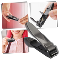 Coupe-ongles auto-coletores Rikastua, cosméticos, recipiente para coletar resíduos de unhas, design compacto e prático.