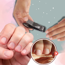 Coupe-ongles auto-coletores da Rikastua, produto cosmético com acabamento bronze, ideal para cuidados pessoais.
