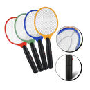Raquete anti-mosquito Rikastua para desinsetização, cor vermelha, ideal para eliminar insetos voadores.