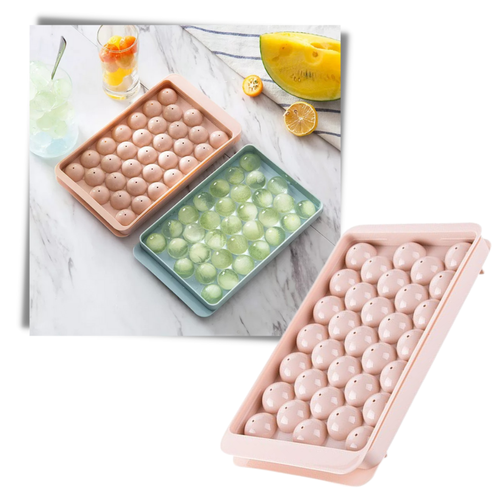 Conjunto de moldes de silicone para gelo em formato de bolas, azul, marca Rikastua, utensílios de cozinha.