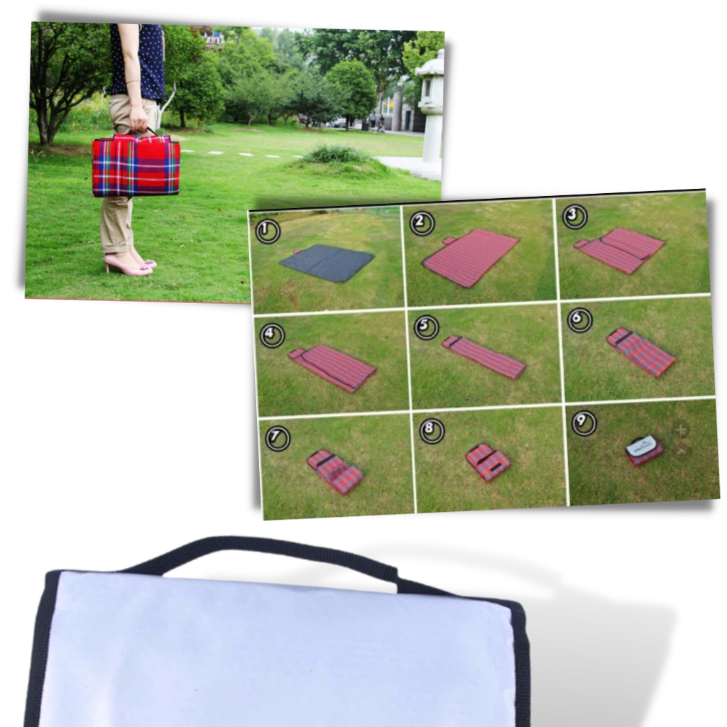 Cobertura de piquenique impermeável Rikastua para vida ao ar livre, em verde, ideal para piqueniques e atividades ao ar livre.
