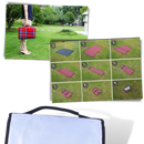 Cobertura de piquenique impermeável Rikastua para vida ao ar livre, em verde, ideal para piqueniques e atividades ao ar livre.