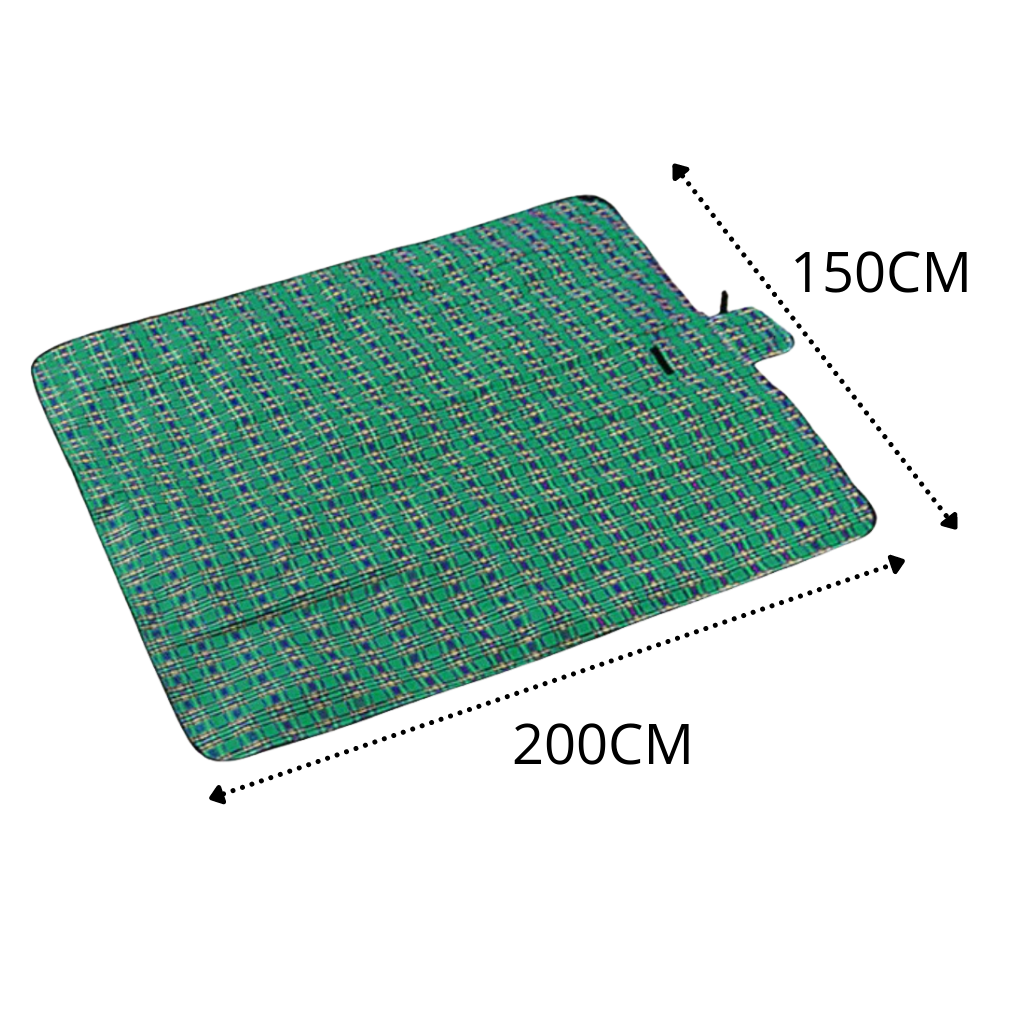 Cobertura de piquenique impermeável Rikastua para uso ao ar livre, em verde, ideal para descanso e atividades ao ar livre.