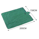 Cobertura de piquenique impermeável Rikastua para uso ao ar livre, em verde, ideal para descanso e atividades ao ar livre.