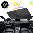 Cobertura de para-brisa de carro Rinhoo com proteção UV, acessório automotivo para proteger o interior do veículo contra raios solares.